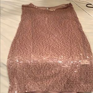 Sequins blush colored dress
